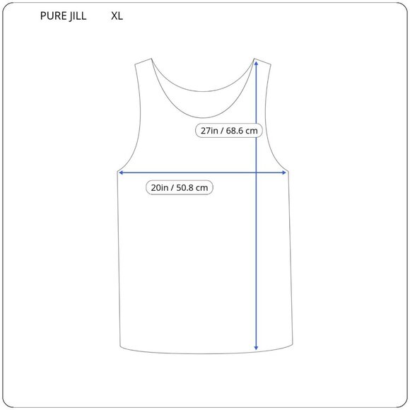 Pure Jill Womens Top Extra Large XL Tank Blue Racerback Stretchy BLU73E - Picture 2 of 8